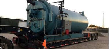 Used 800 HP Cleaver-Brooks boiler installed for fracking water desalination and purification