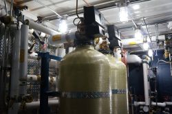 Boiler water softener