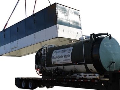 800 HP trailer mounted boiler enclosure