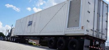 Naval test facility uses mobile boiler room to heat campus during -40F winter months.