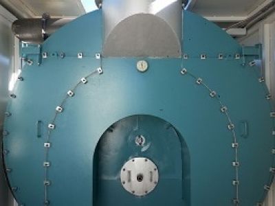 1000 HP trailer mounted boiler inside trailer